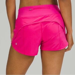 Lululemon Speed Up Shorts 4 inch NWT Sonic Pink